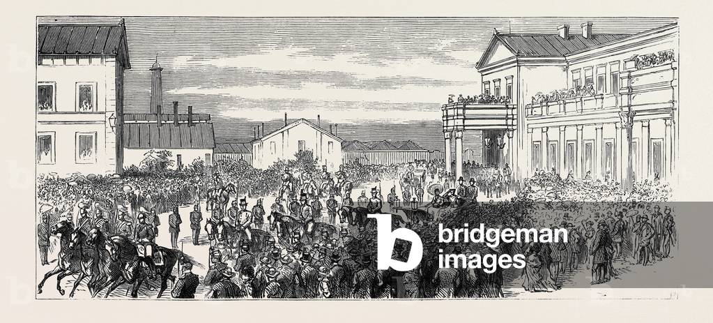 The War in the East, Arrival at Bucharest of the Grand Duke Nicholas, Commander-in-Chief of the Russian Forces