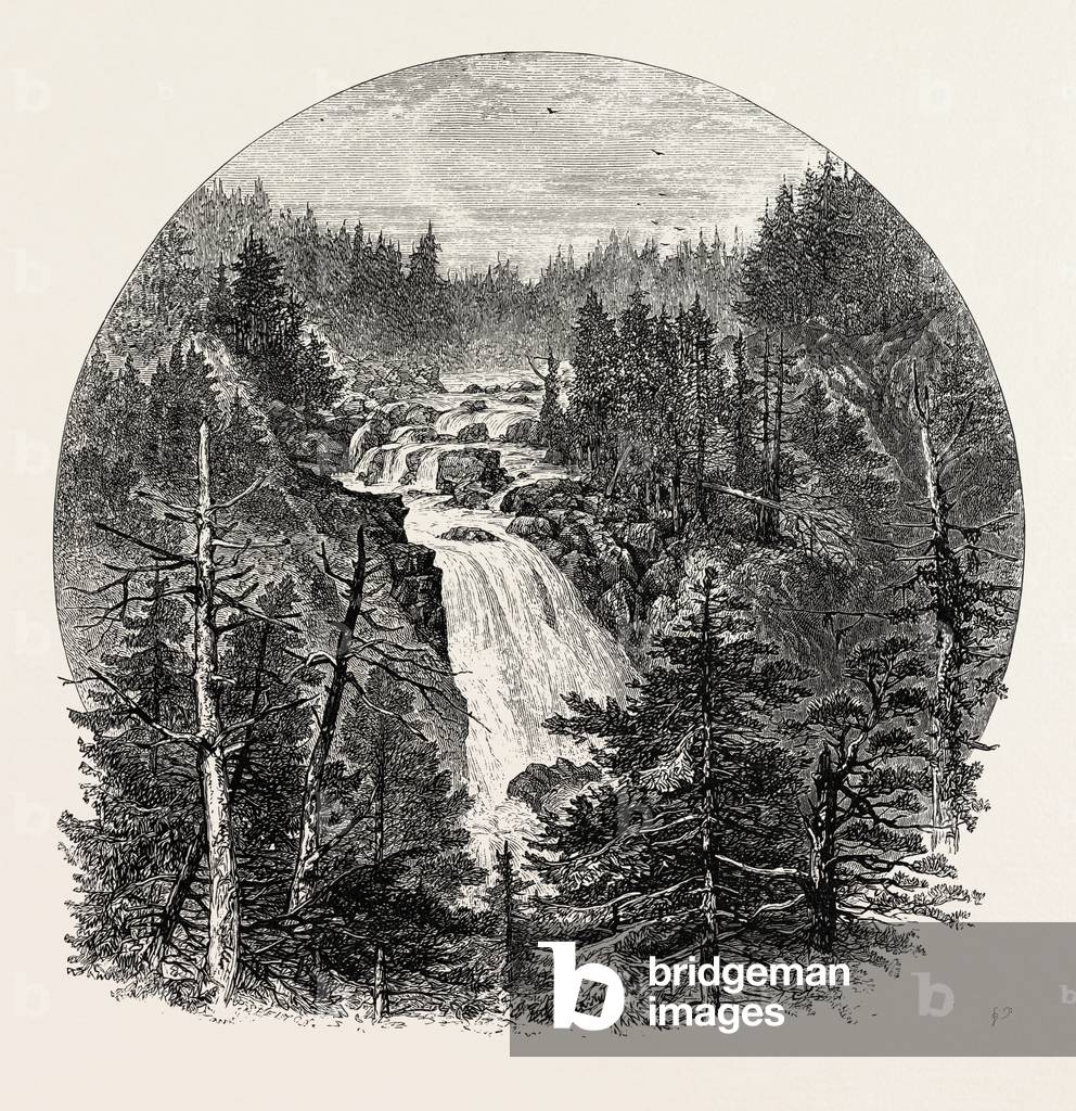 Pont D'Espagne, the Pyrenees, France, 19th Century Engraving