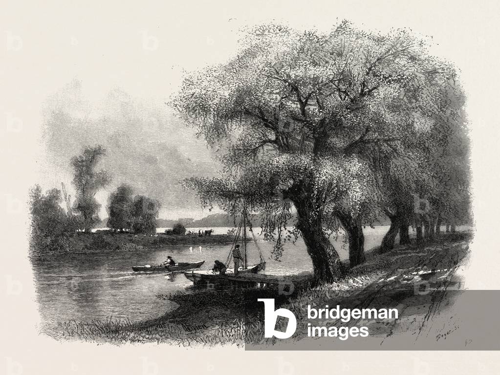 Mouth of the Chippewa River, Canada, Nineteenth Century Engraving