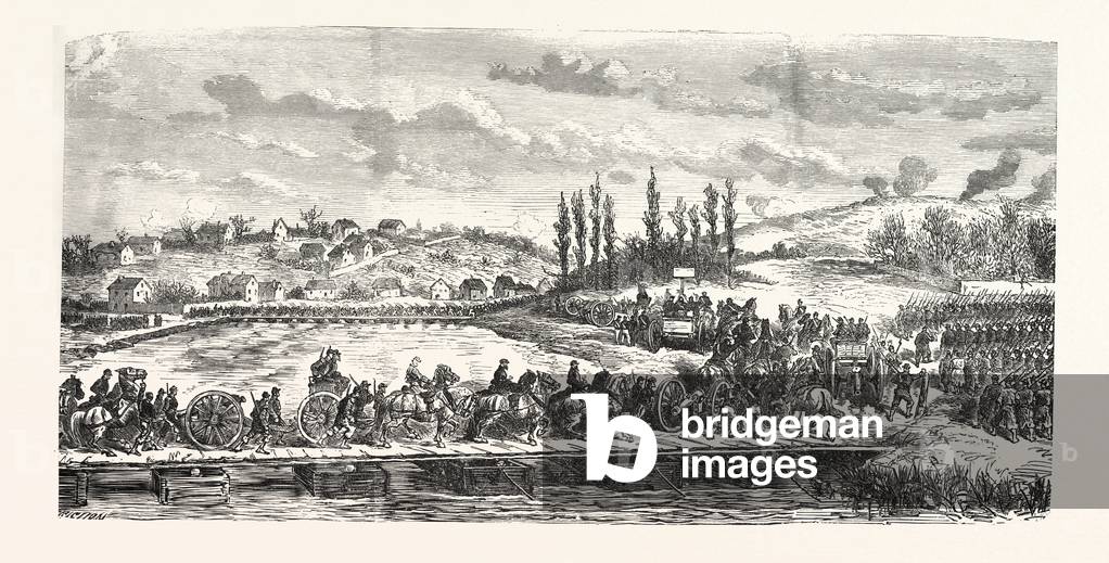 Franco-Prussian War: French Troops Under General Ducrot Cross the Marne on 30 November 1870, France
