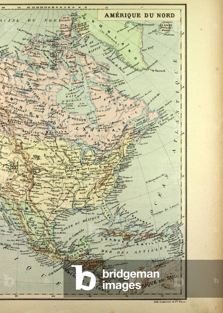 Map of North America