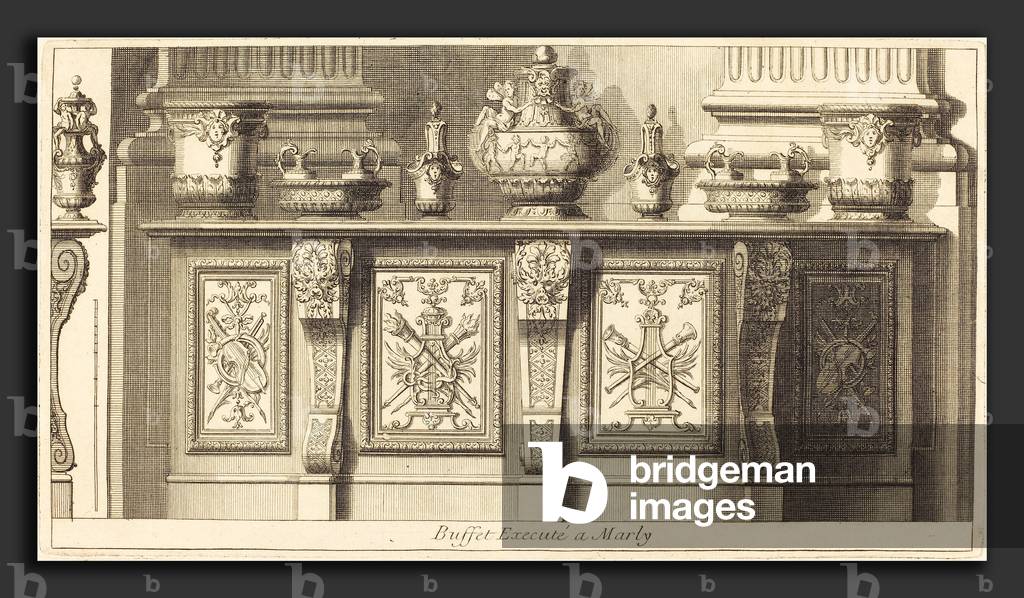 Pierre Lepautre (French, 1660 - 1744), Livre de Tables, etching