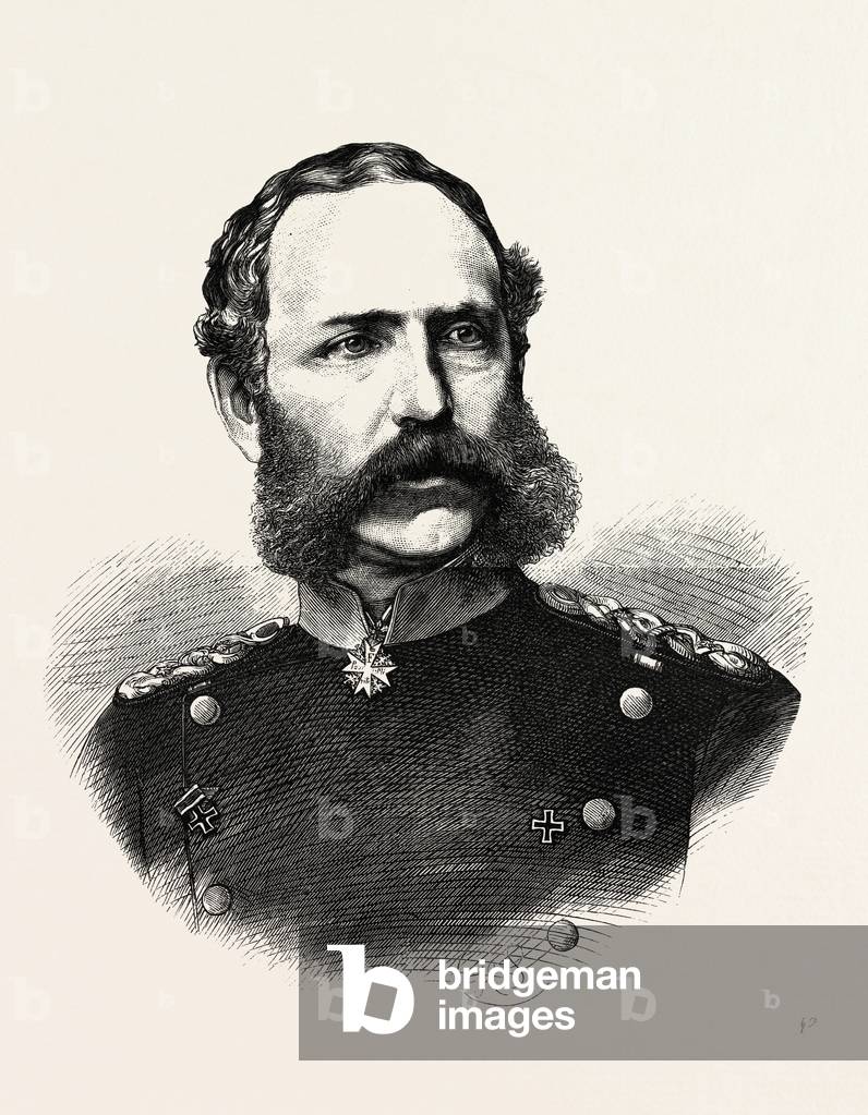 Franco-Prussian War: Albert, Prince of Royal Saxony, Commander of the 4th German Army (Army of the Meuse), Engraving 1870