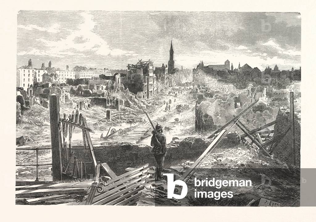 Franco-Prussian War: Strasbourg, Looking from the Stone Gate, the Day after the Surrender, 29 September, France