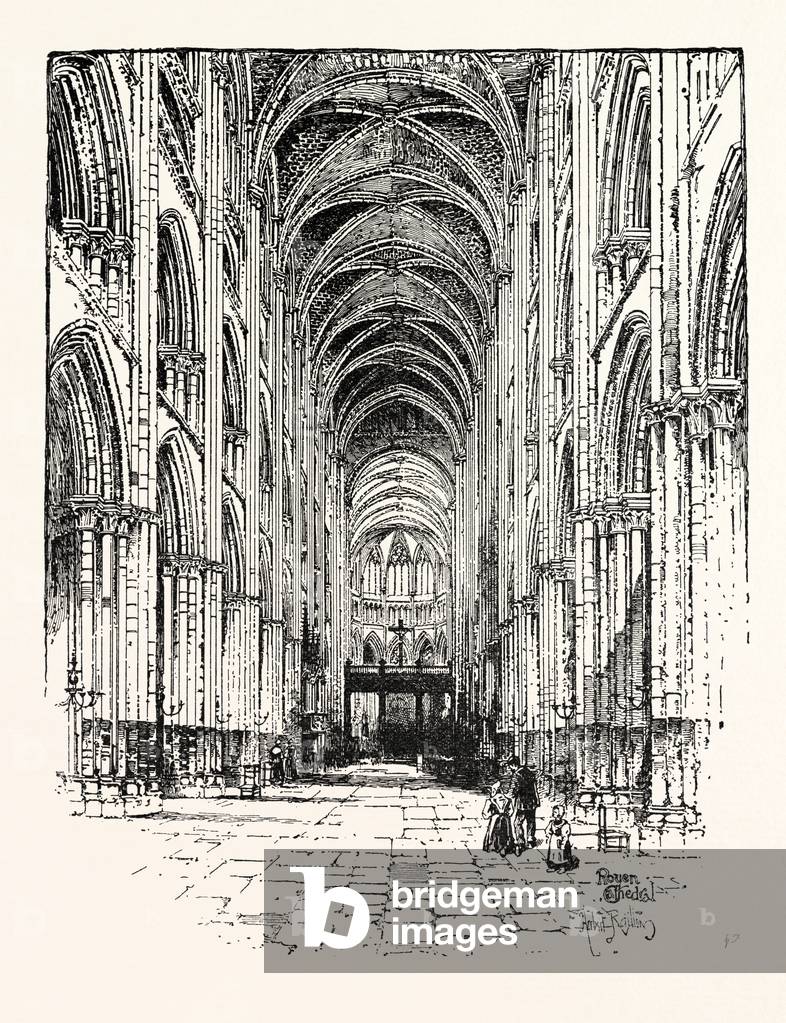 Interior of Rouen Cathedral