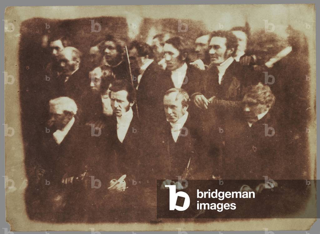 [Ayr Presbytery]; Hill & Adamson, Scottish, active 1843 - 1848; 1843 - 1847; Salted paper print from a Calotype negative; Image: 14.3 x 19.8 cm (5 5/8 x 7 13/16 in.), Mount: 26.4 x 37.5 cm (10 3/8 x 14 3/4 in.) -