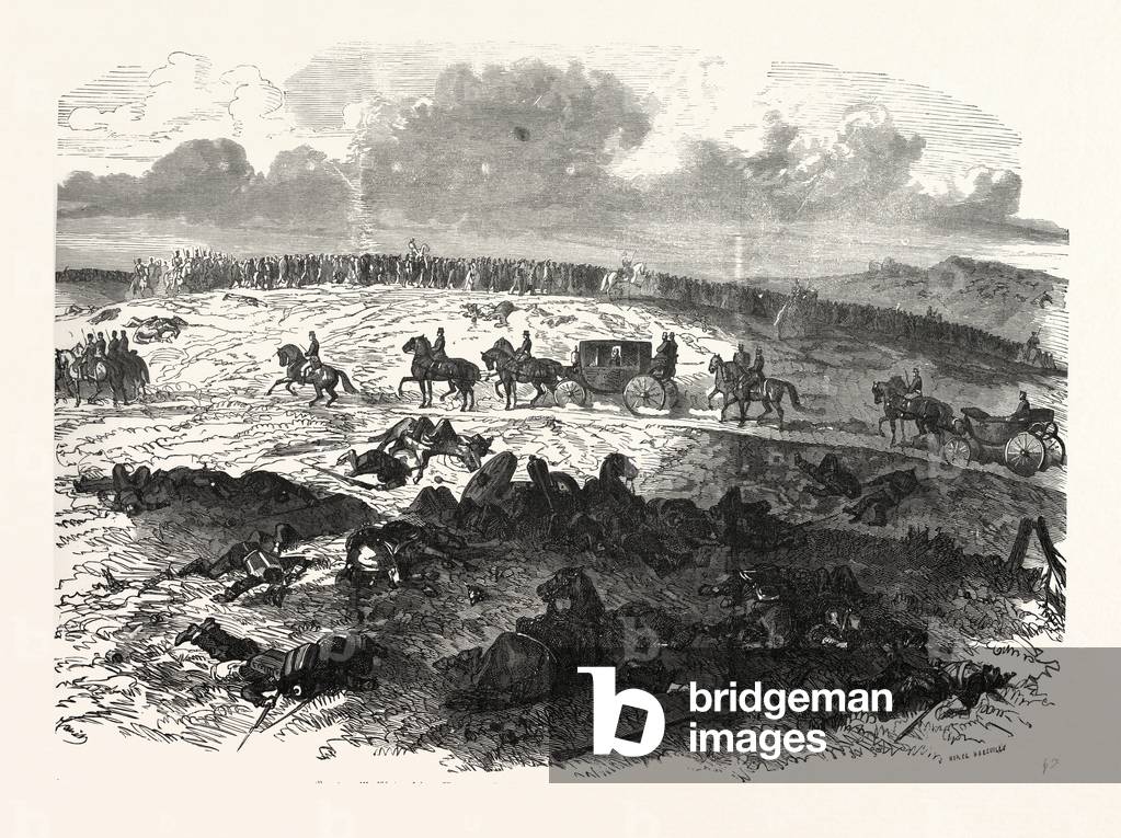 Franco-Prussian War: Napoleon III Goes on the Road to Bouillon, in War Captivity, Over the Battlefield of Sedan, France