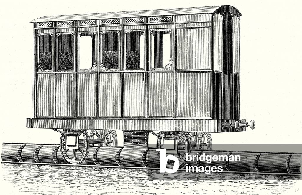 Main Wagon of the Atmospheric Railway of Saint-Germain Taken Out of Service in 1859