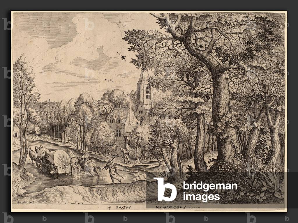 Johannes and Lucas van Doetechum after Pieter Bruegel the Elder (Dutch, died 1605), Pagus Nemorosus (Wooded Vi
