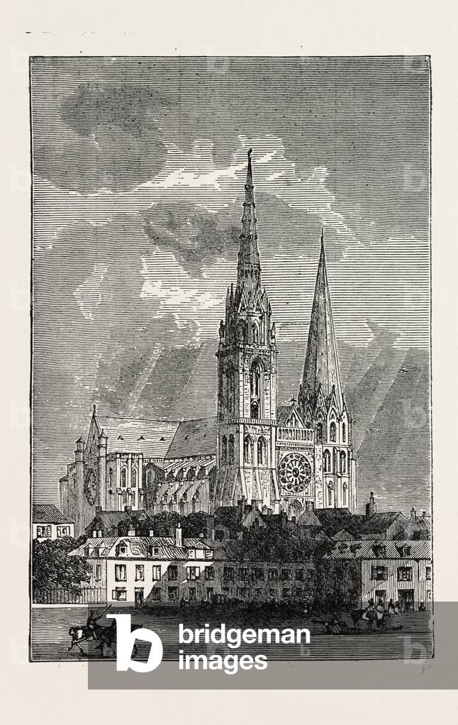 Chartres Cathedral, France, 1871