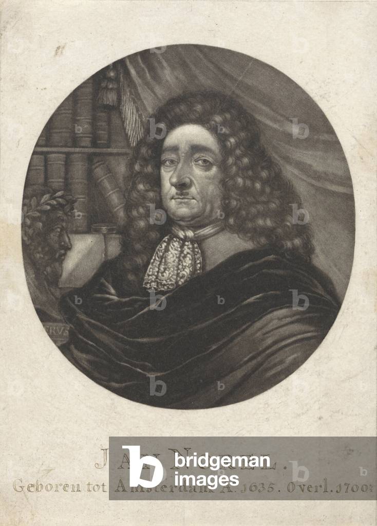 Portrait of the poet Jan Norel, Pieter Schenk (I), 1700 - 1713 ©LisztCollection/Leemage