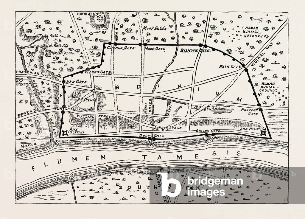 Plan of Roman London