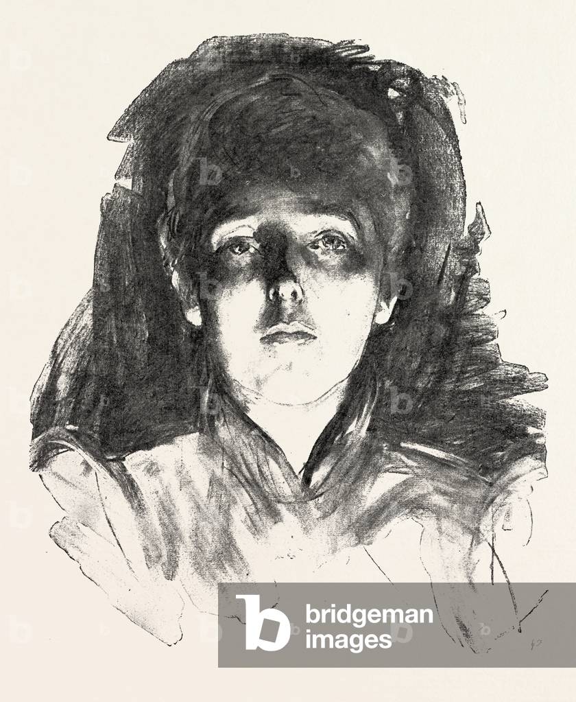 Face Lighted by Footlights