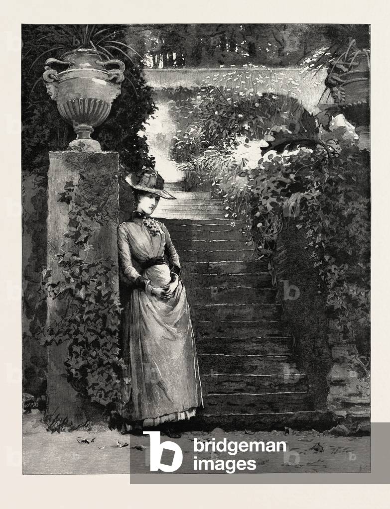 In the Garden, Engraving 1890