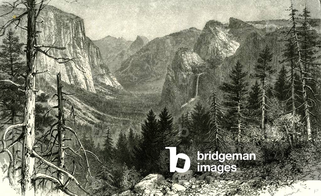 The Yosemite Valley from Artist Point New York 1891 USA