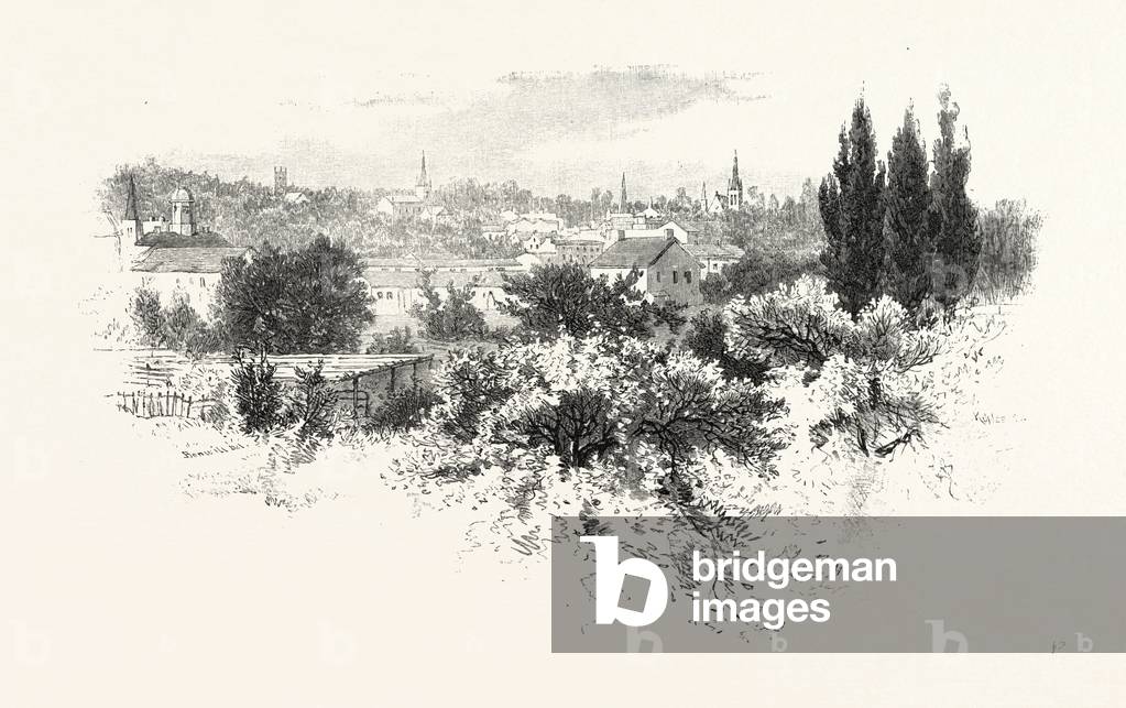 A Glimpse of Port Hope, Canada, Nineteenth Century Engraving
