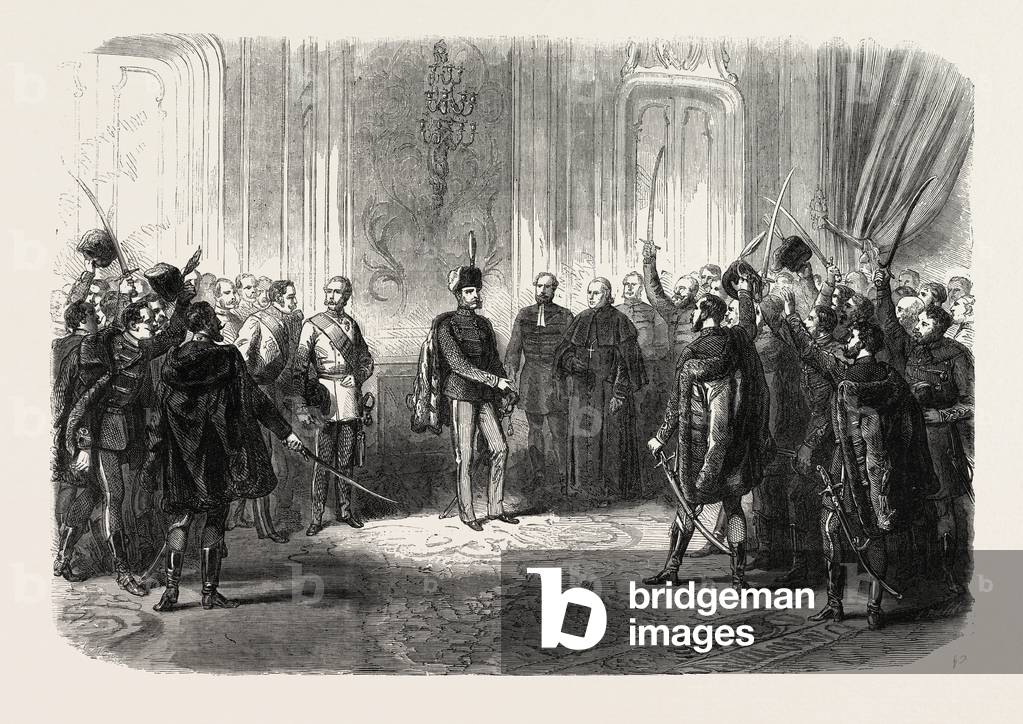 Reception of Hungarian Nobles by the Emperor of Austria at Budapest, Hungary