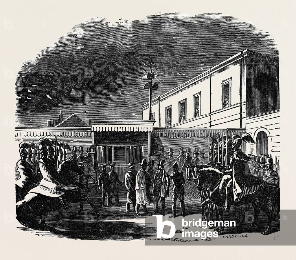 Destructive Fire at the New-Cross Railway Station: Arrival of the King of the French During the Fire