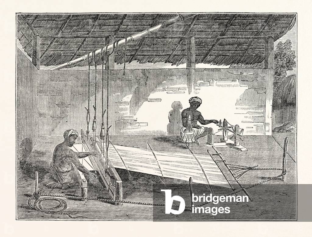 Weaving in Ceylon: Process of Weaving by the Cingalese