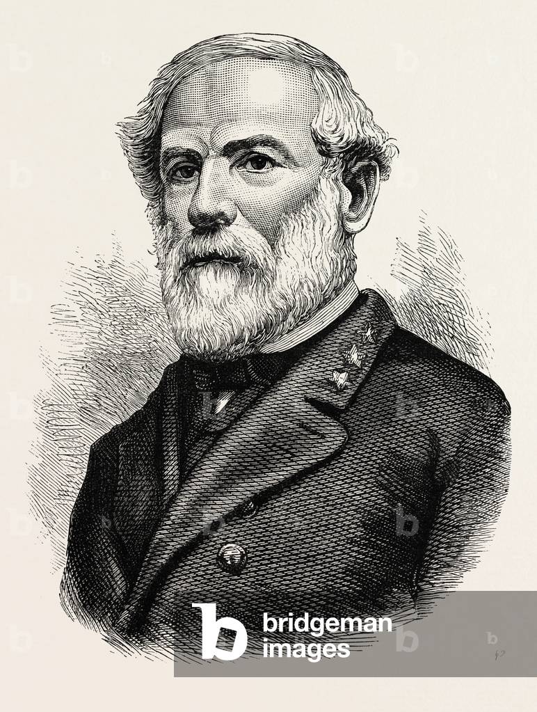 General Robert Edmund Lee, He Was a Career Military Officer Who is Best Known for Having Commanded the Confederate Army of Northern Virginia in the American Civil War.USA, 1870s Engraving