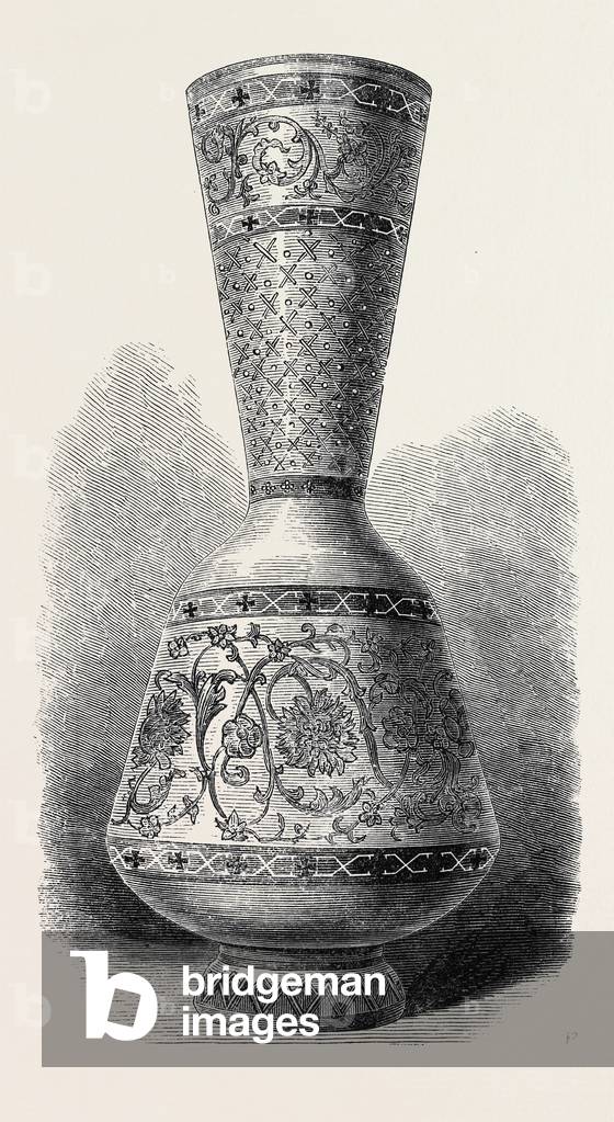 Opaque Enamelled Glass Vase (Russian) 1868