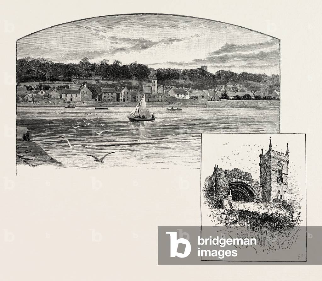 Culross, from the Pier (Left), Culross Abbey (Right), UK. The Town of Culross , Gaelic: Cuileann Ros, is a Former Royal Burgh in Fife, Scotland. Culross Abbey is a Former Cistercian Abbey in Culross, Scotland, Headed by the Abbot or Commendator of Culross. It is Still Used As the Local Parish Church by the Church of Scotland. UK