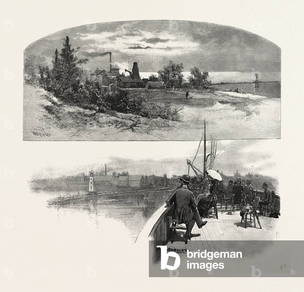 At Kincardine, Canada, Nineteenth Century Engraving