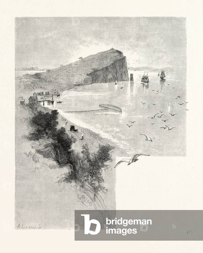 New Brunswick, Friar's Head, Campobello Island, Canada, Nineteenth Century Engraving