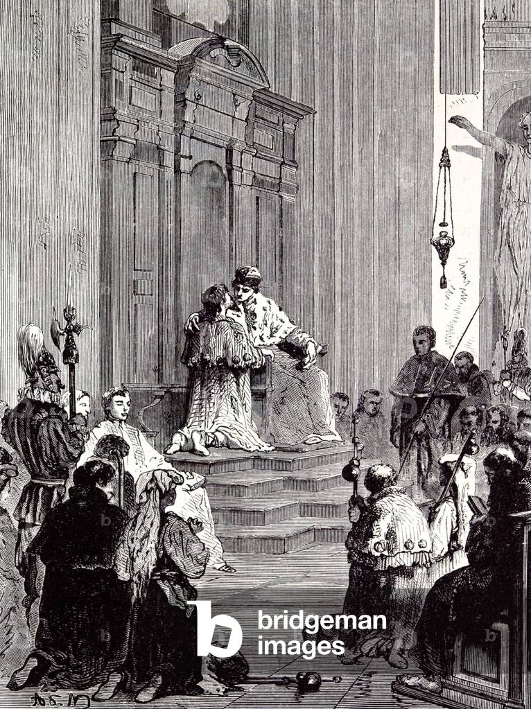Rome Italy 1875 The Grand Penitentiary at St. Peter's