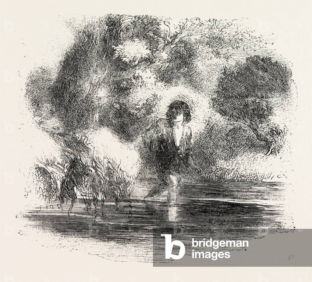 The Gipsy Child, 1860 Engraving