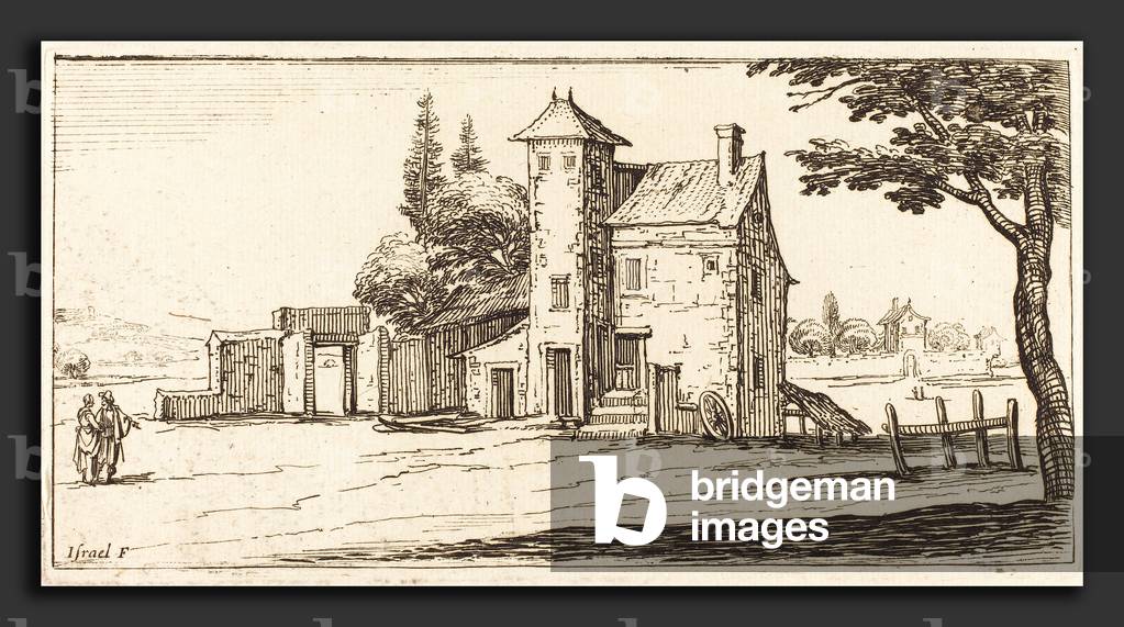 Paysage - after Jacques Callot, Landscape, in or after 1635, etching