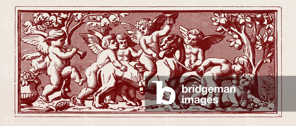 Freize Round the State Round the State Apartments of Buckingham Palace, UK, 1865: West Wall, No. 6