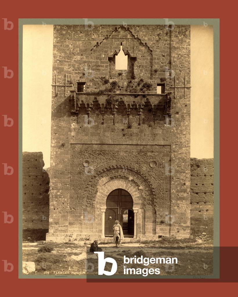 Tlemcen Portal minaret Mansoura, Algiers, Neurdein brothers 1860 1890 ©LisztCollection/Leemage 