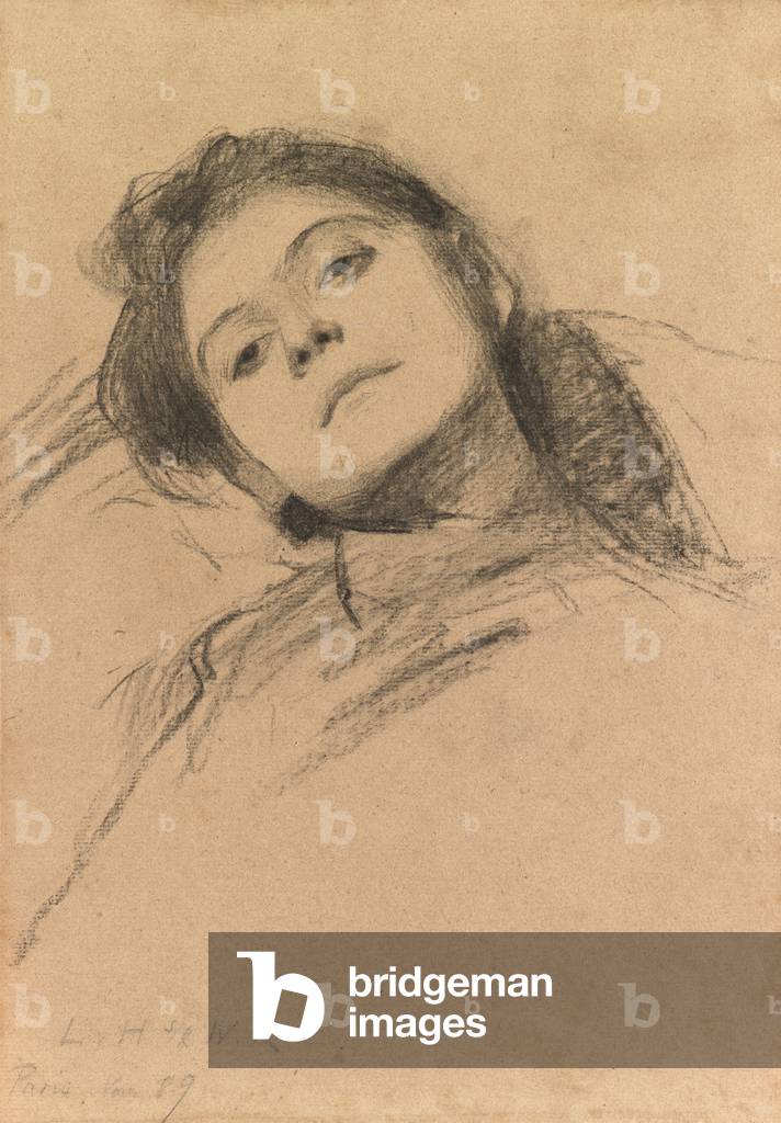 Study of a Girl, 1889 (charcoal on paper)