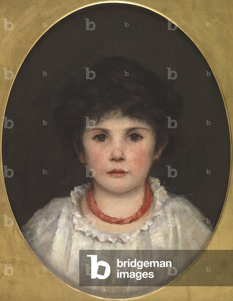 Portrait of one of the Thomas sisters of Eyhorne House, c.1890 (oil on canvas)