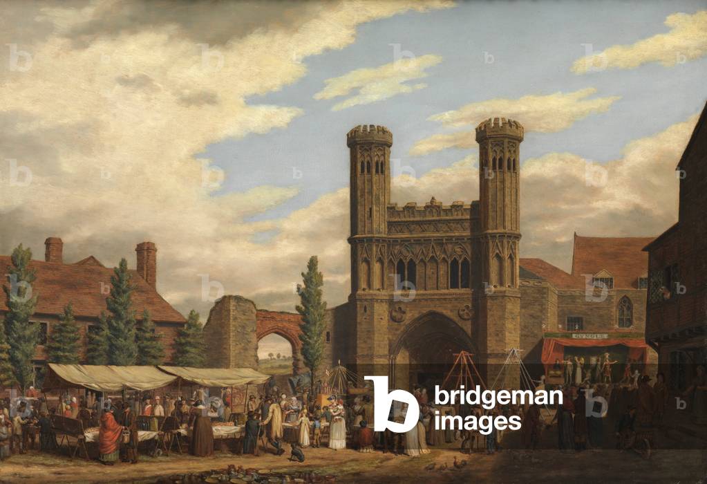 Fair on Lady Wootton's Green, before the gate of St Augustine's Monastery, Canterbury (oil on panel)