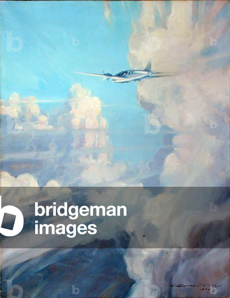 Flug, 1936 (öl auf leinwand)