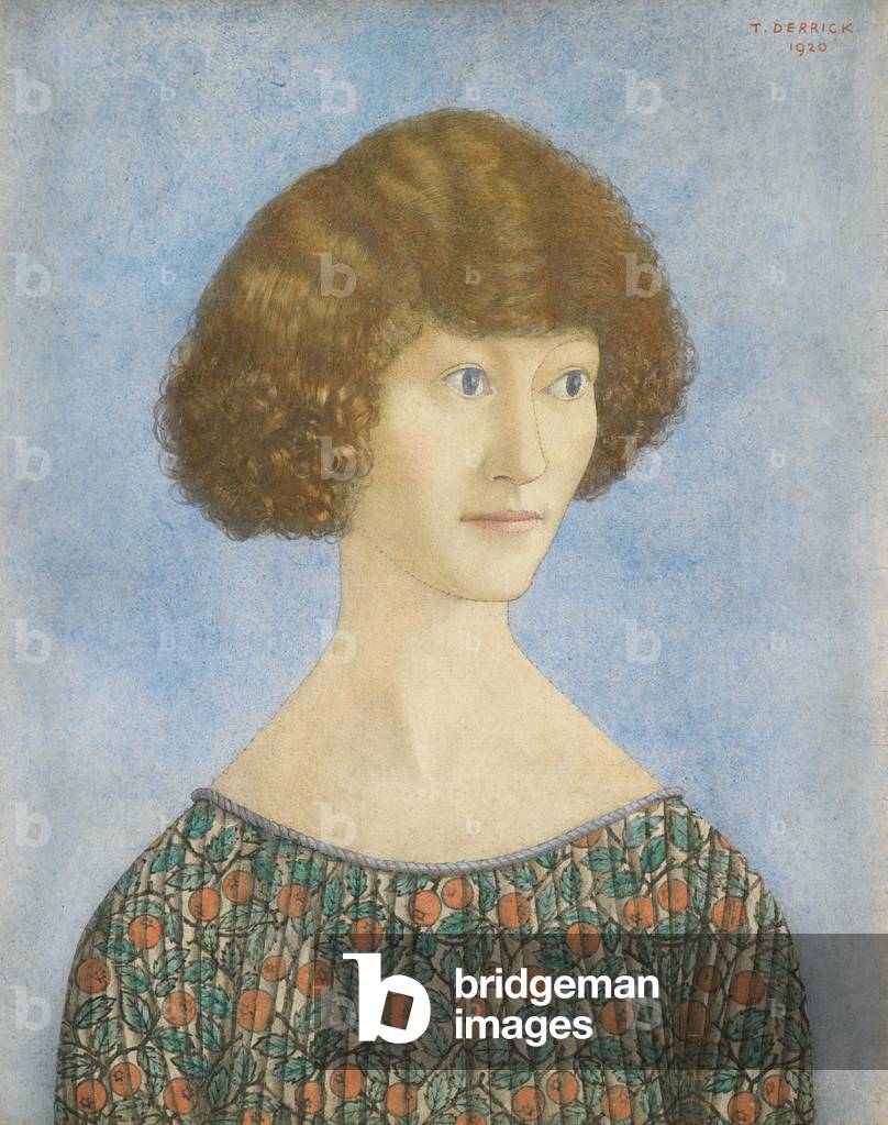 Donna Cristina, 1920 (tempera on panel) 