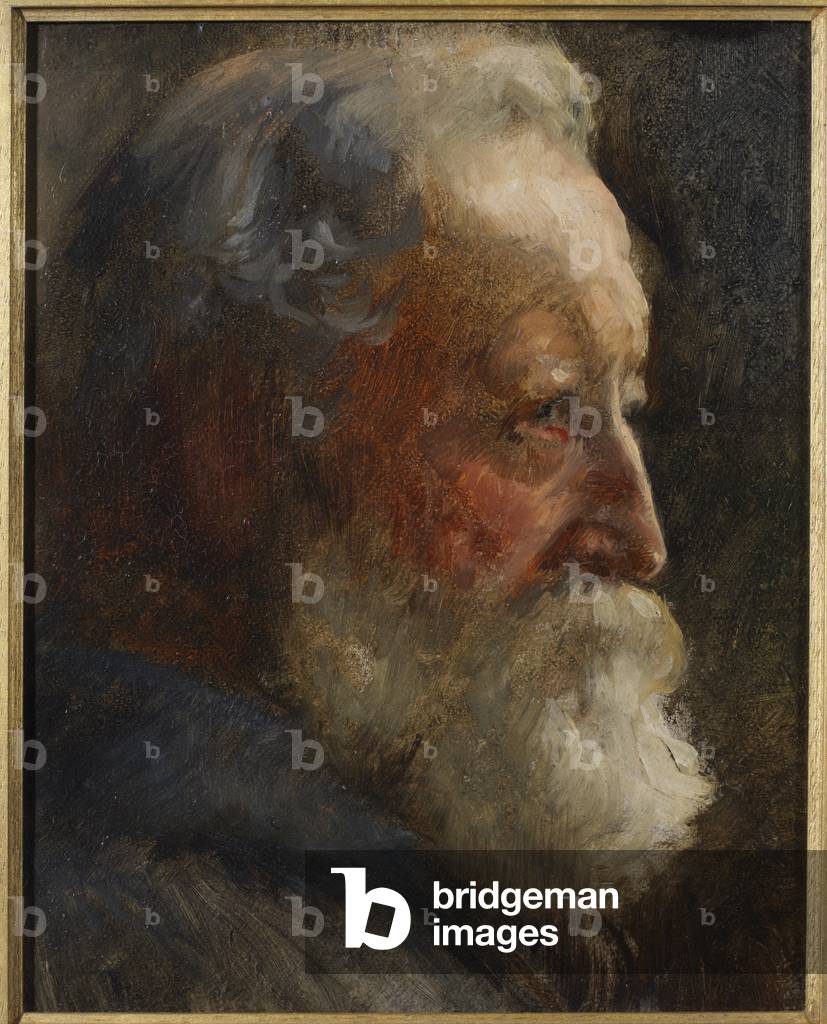 Head of a Man (oil on board)