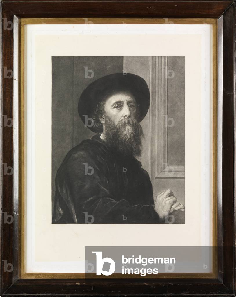 Self Portrait (mezzotint)