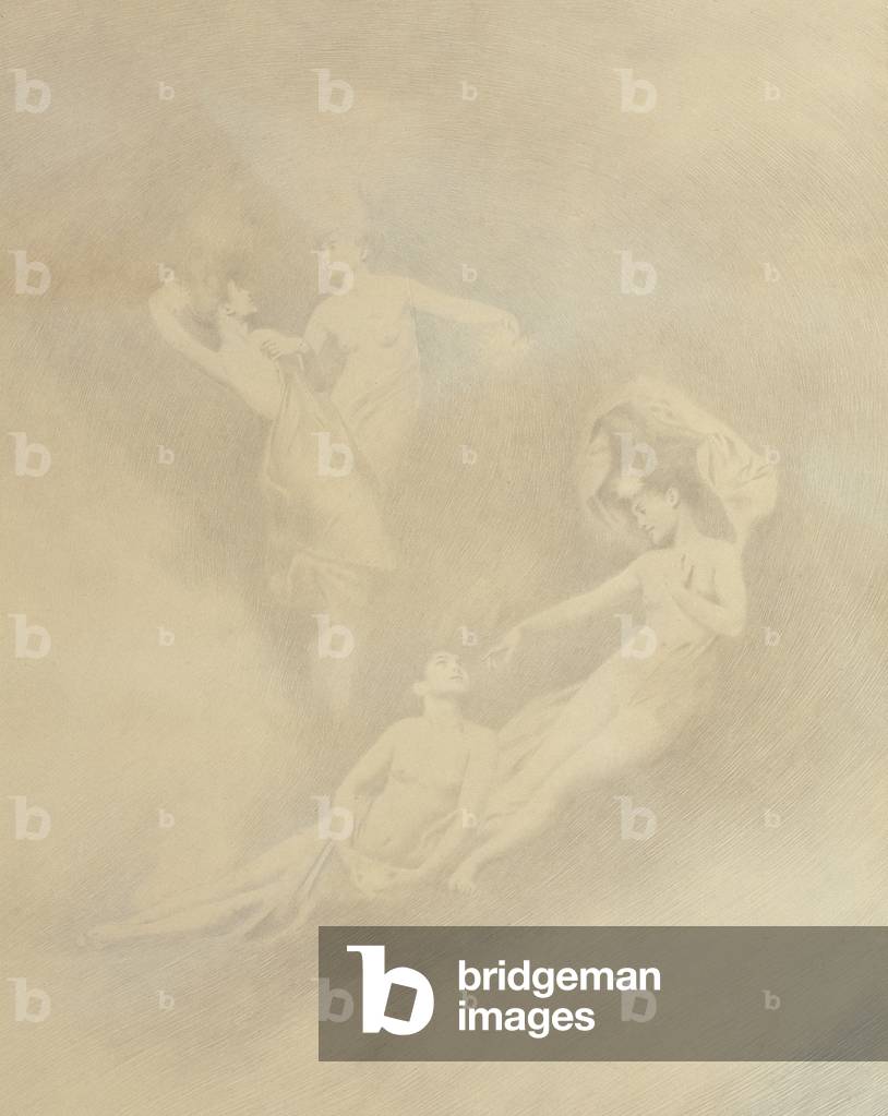 "Geister im Nebel (Silberpunkt)" von Charles Prosper Sainton, b/w