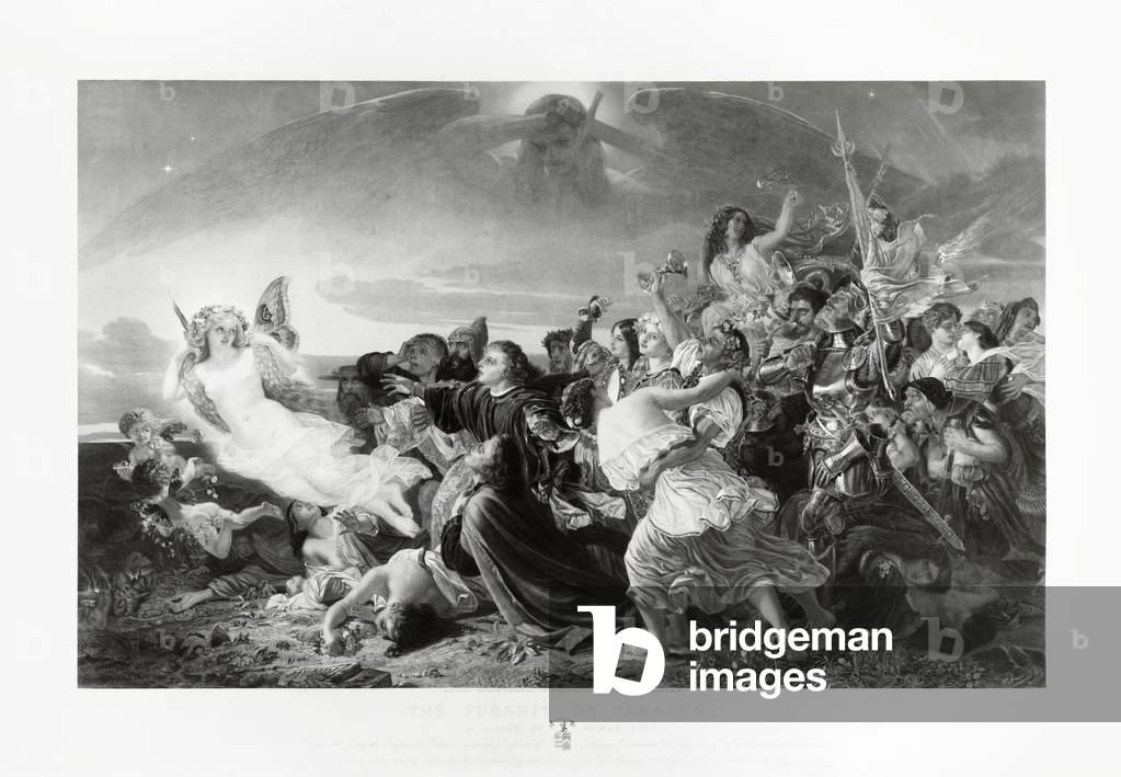 The Pursuit of Pleasure (A Vision of Human Life) (engraving)
