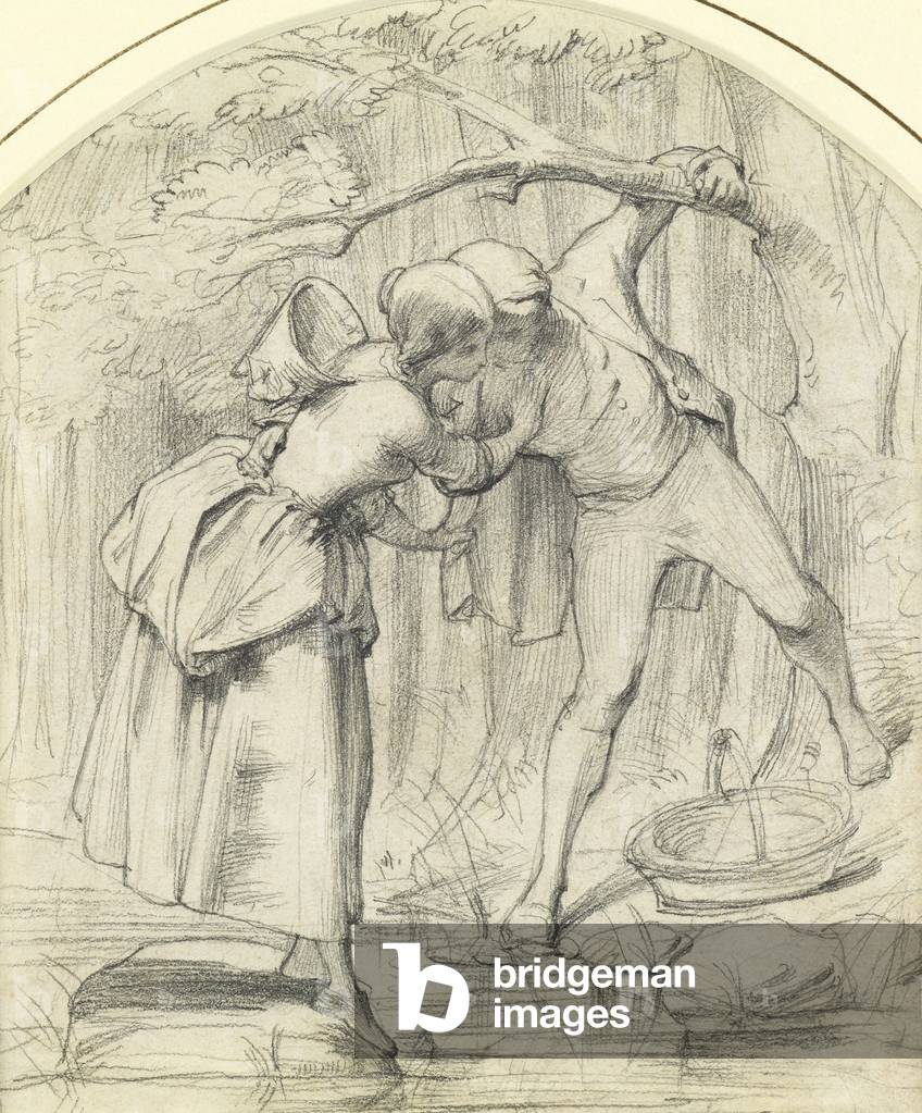 The Crossing, c.1860 (pencil on paper)