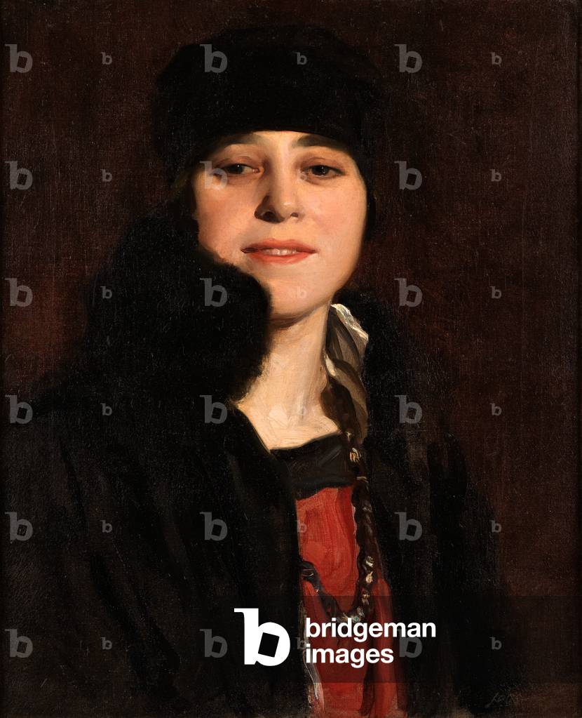 Mrs C Sargeant Jagger, 1917 (oil on canvas)