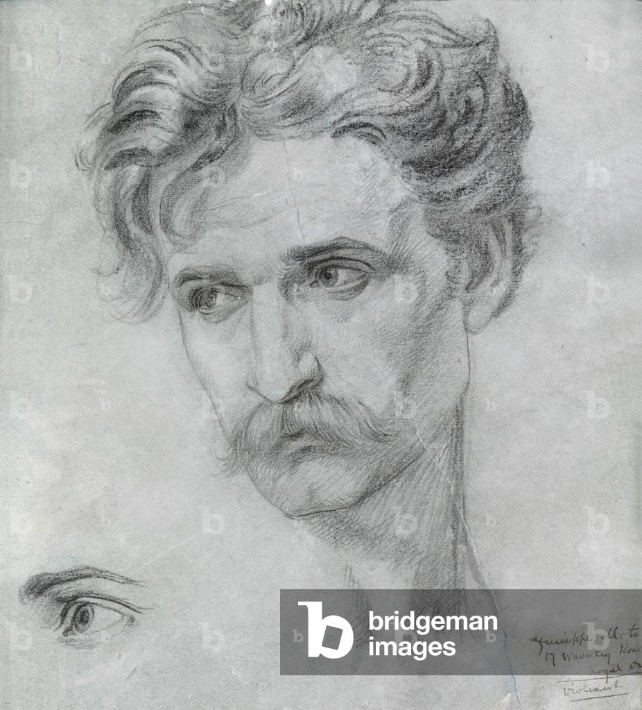 Study of Giuseppe Moto (chalk on paper)