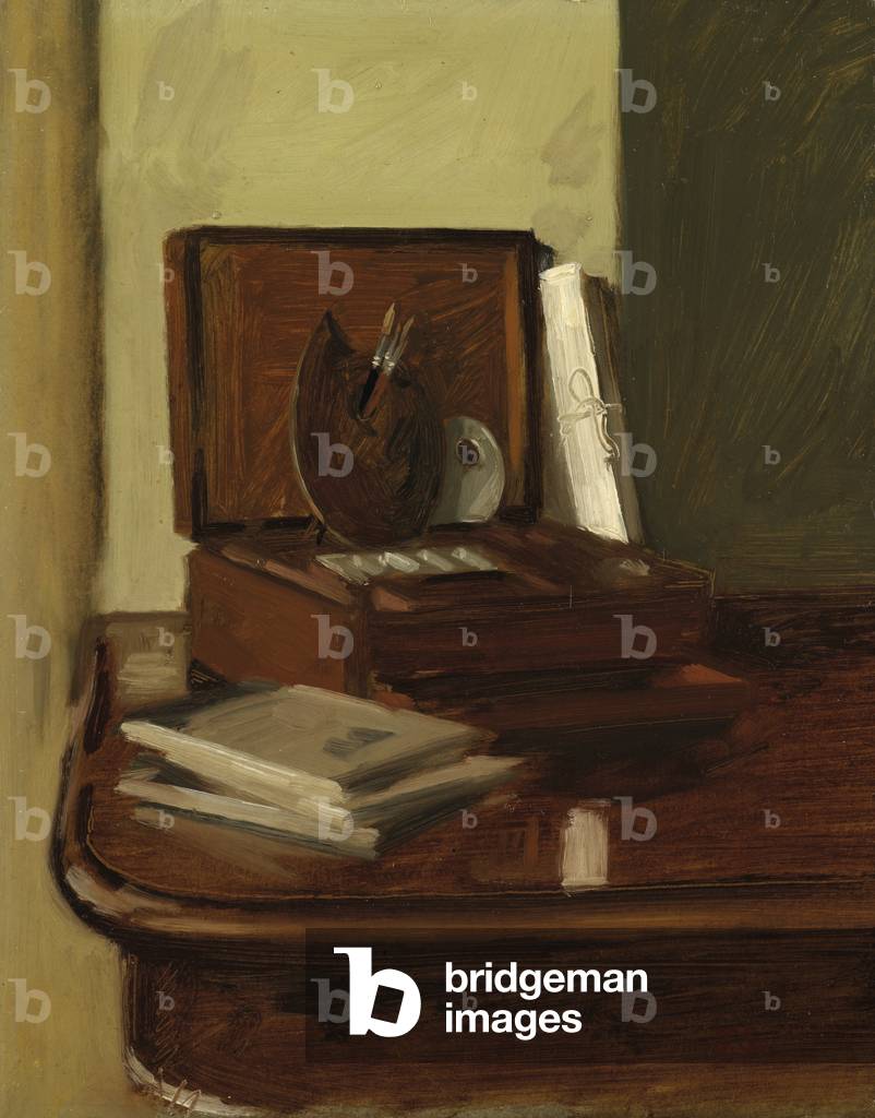 The Paint Box (oil on board)