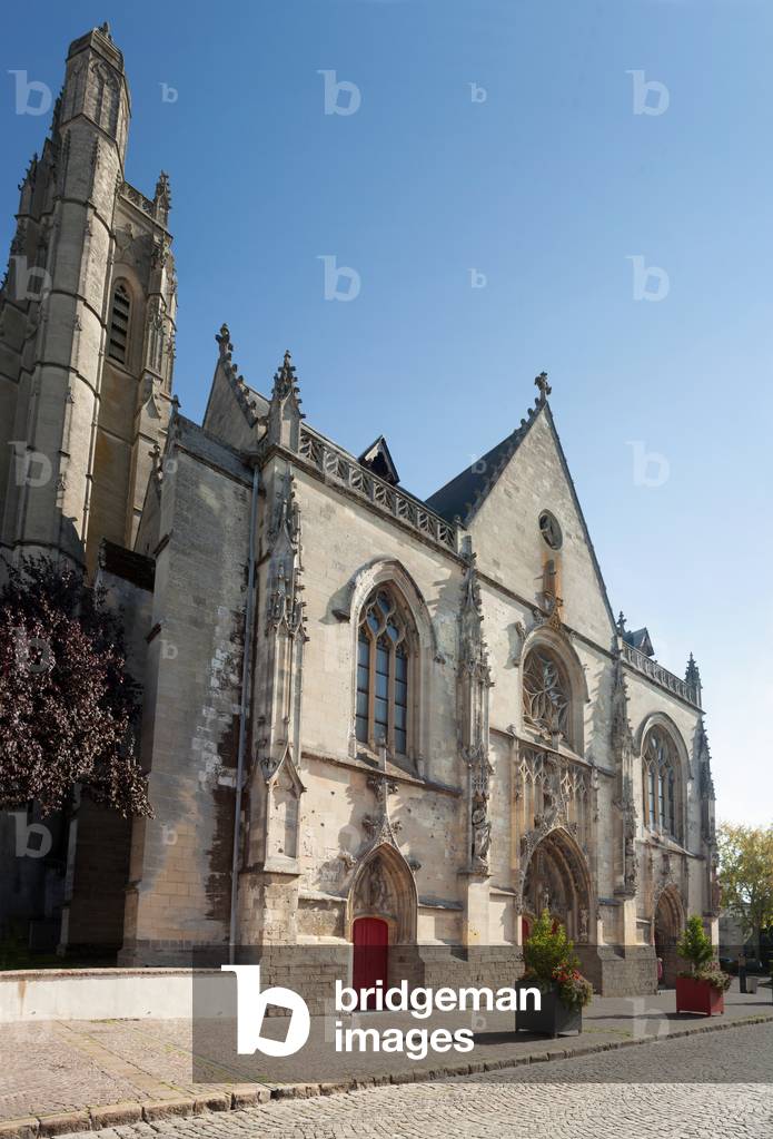 Church (Eglise Saint-Jean-Baptiste). Exterior. West façade. Gothic.