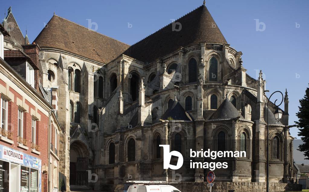 Cathedral (Cathédrale Notre-Dame). Exterior. The chevet and the apses. Southeast. Gothic.