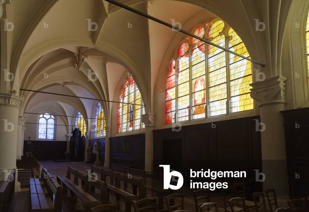 Former priory (Ancien prieuré Saint-Ayoul). The church (Église Saint-Ayoul). Interior. North aisle. 12th - 16th century.
