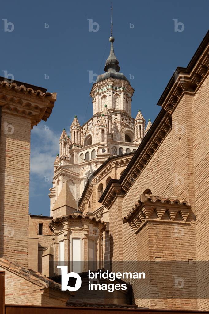 Cathedral (Catedral de Nuestra Señora de la Huerta). Exterior. The central tower. Mudejar style. 1588.